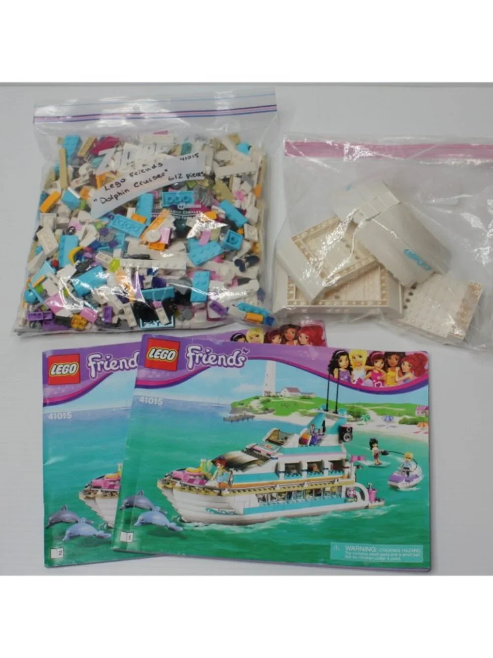 Lego Friends Dolphin Cruiser Complete Set 41015 with Instructions but NO Box